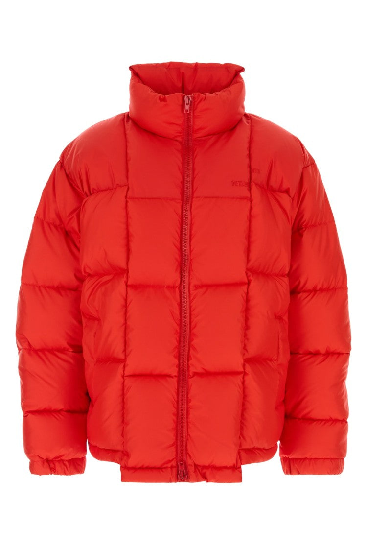 Vetements Boxy Red Puffer Jacket