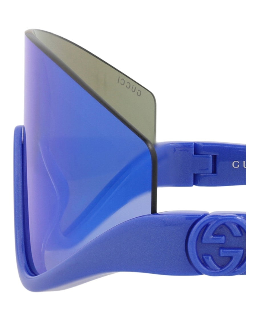 Gucci Shield-Frame Injection Sunglasses