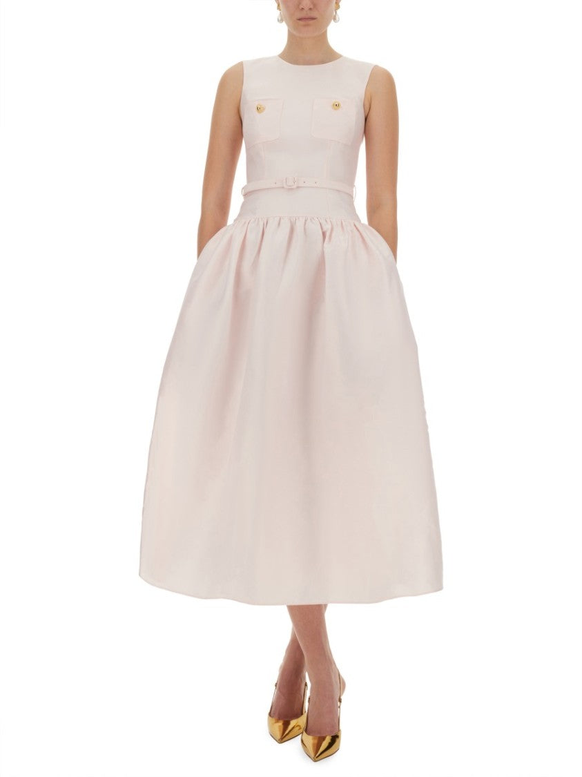Self-Portrait Taffeta Midi Dress