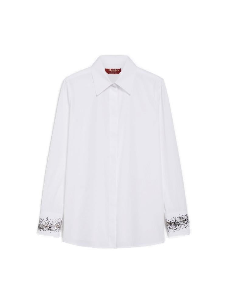 Max Mara Classic-Cut Pure Cotton Poplin Shirt
