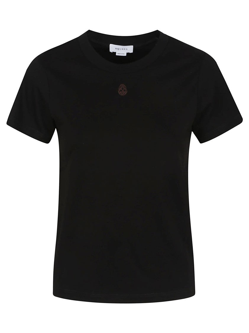 Alexander Mcqueen Black Cotton T-Shirt