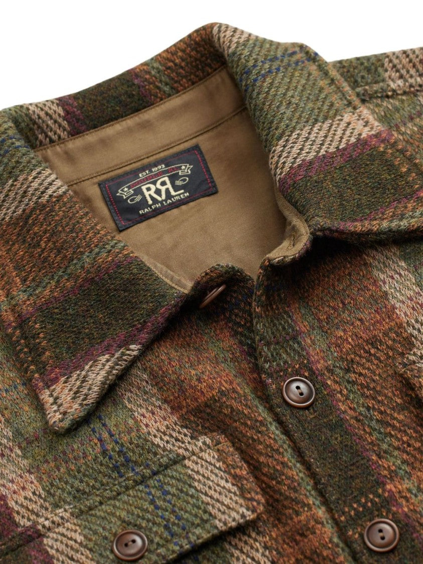 Polo Ralph Lauren Plaid Shirt Jacket With Double-Knit Jacquard Design