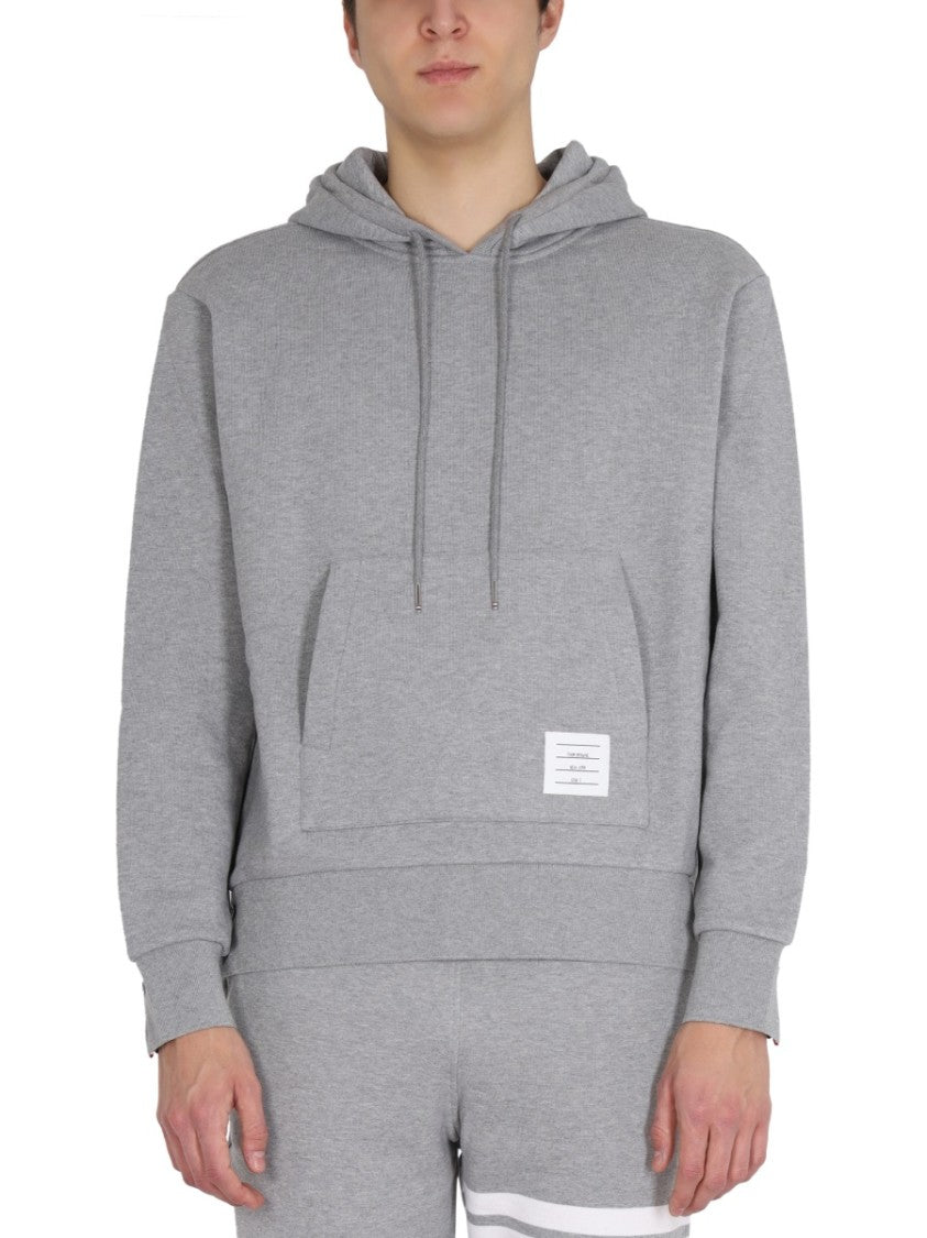 Thom Browne Hooded Sweatshirt With Drawstring