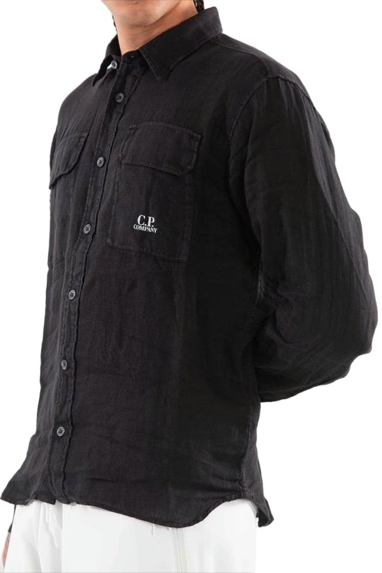 C.P. Company Relaxed Fit Long-Sleeve Linen Shirt