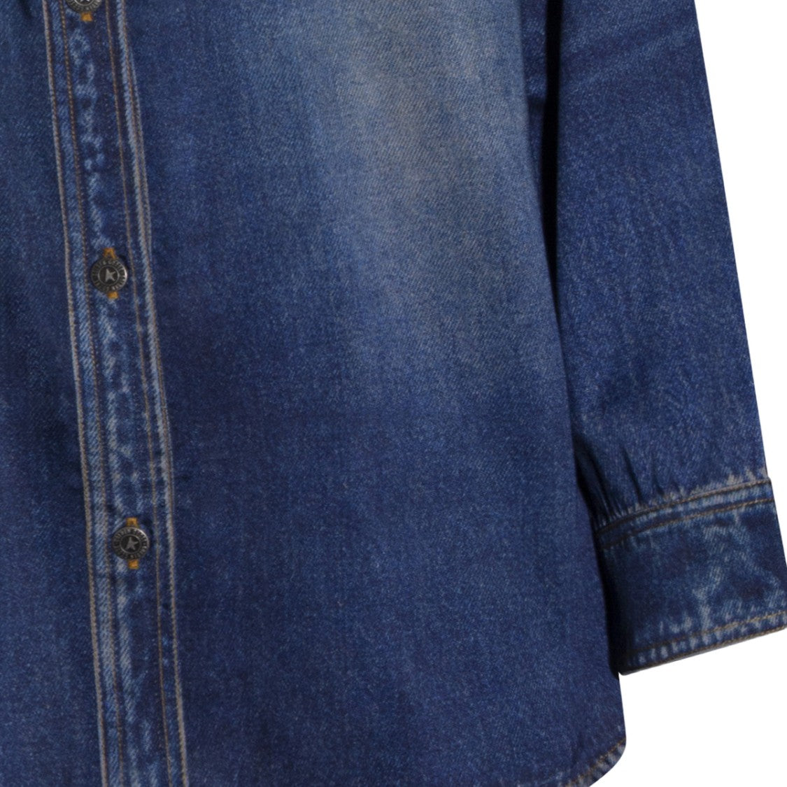 Golden Goose Tailored White Shirt With Pointed Collar
