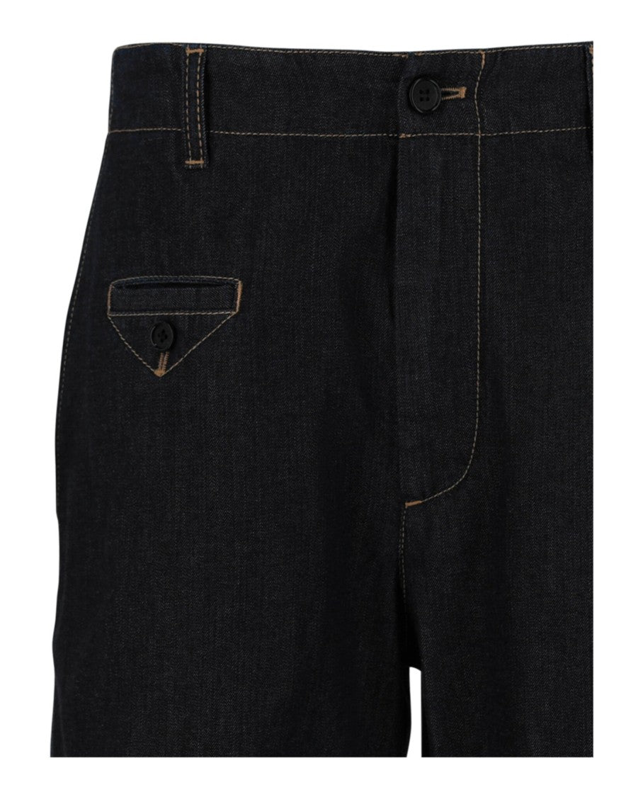 Alexander Mcqueen Denim Blue Shorts