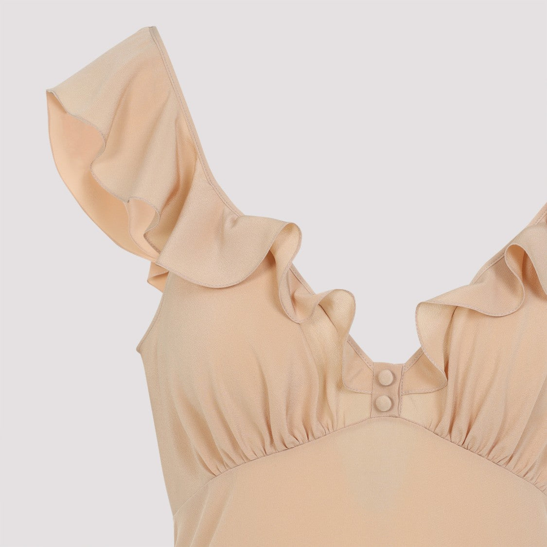 Chloé Beige Silk Long Dress