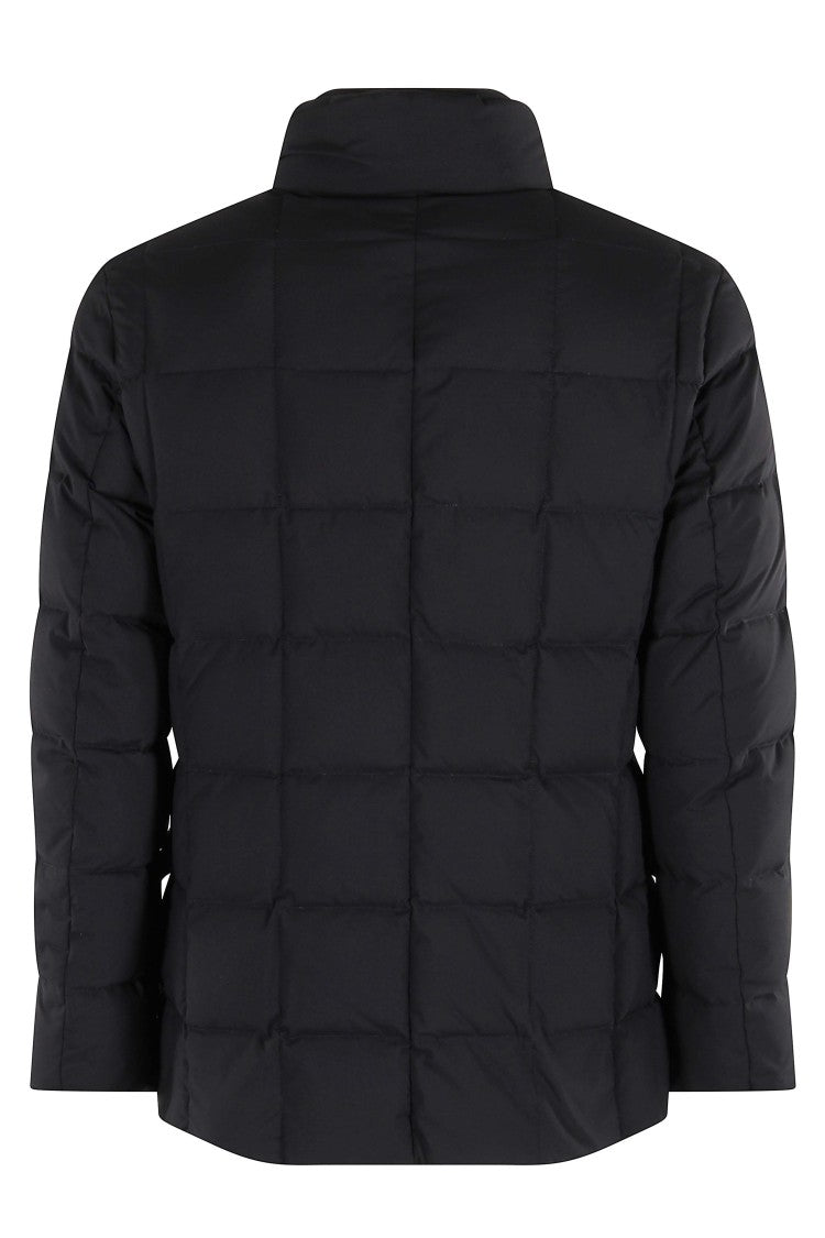 Fay Quilted Down Jacket With High Collar