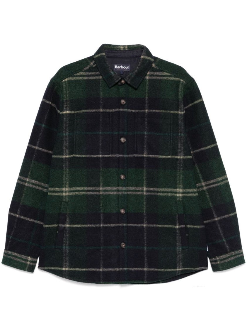 Barbour Textured Tartan Check Barbour Shirt With Classic Collar And Pockets