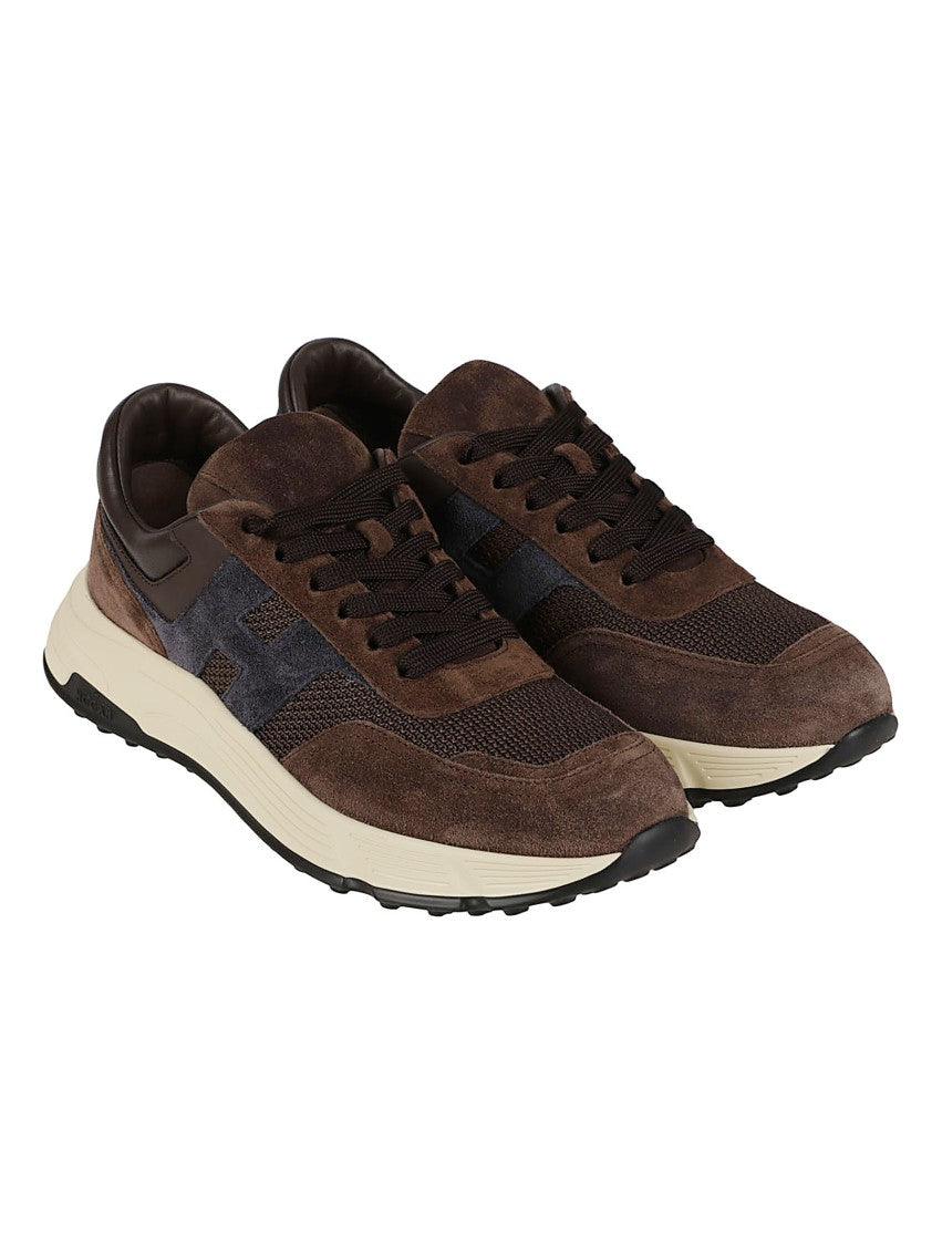 Hogan Hyperlight Layered Suede Mesh Sneakers