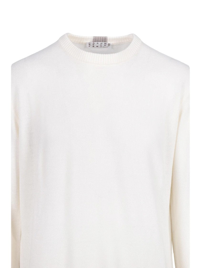 Cashmere Company P. Crew Neck Sweater In Extrafine Merino Wool