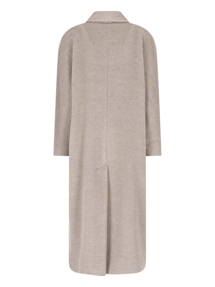 Tagliatore Brown Charlize Alpaca Virgin Wool Belted Coat