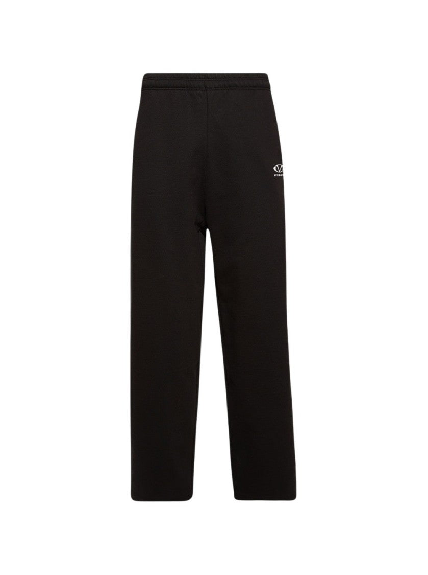 Vetements Oval Logo Sweatpants Black And White