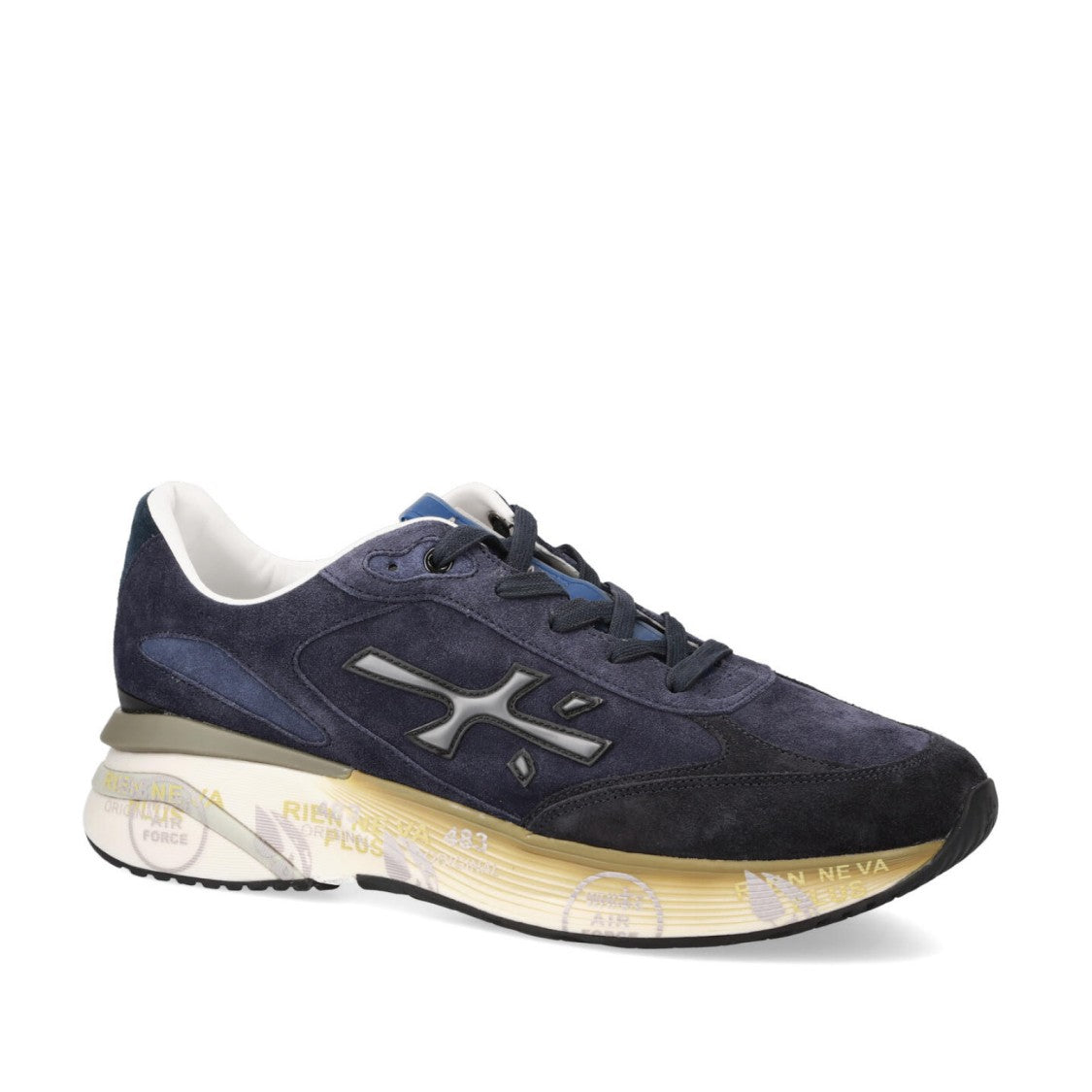 Premiata Sneakers Moerun In Suede Blu