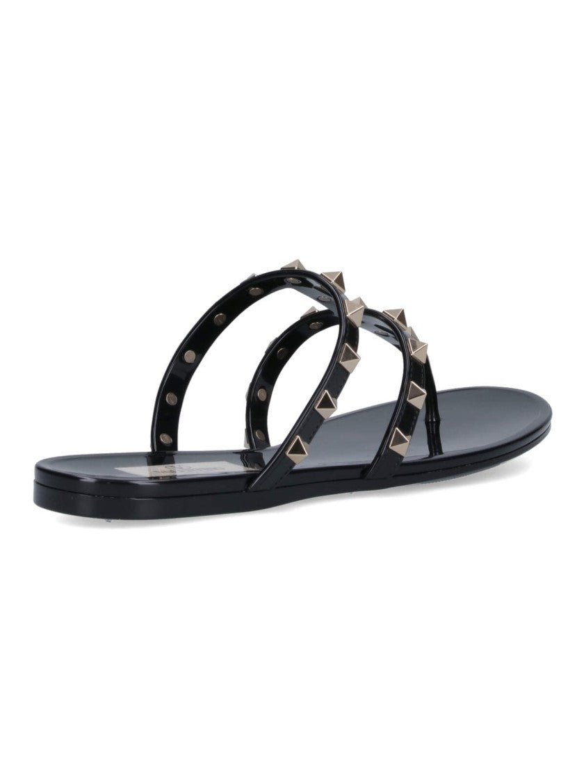 Valentino Garavani 'Roman Studs' Sandals – Black