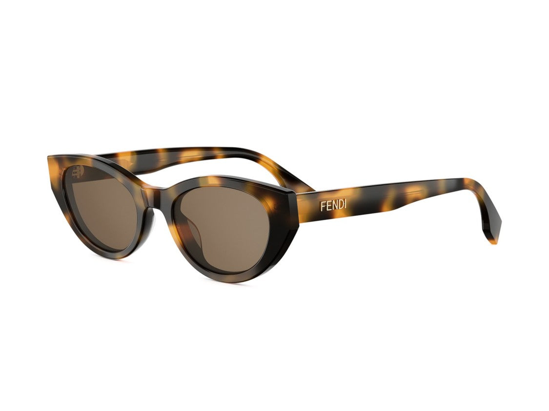 Fendi Fe40209i Tortoiseshell Cat-Eye Acetate Sunglasses