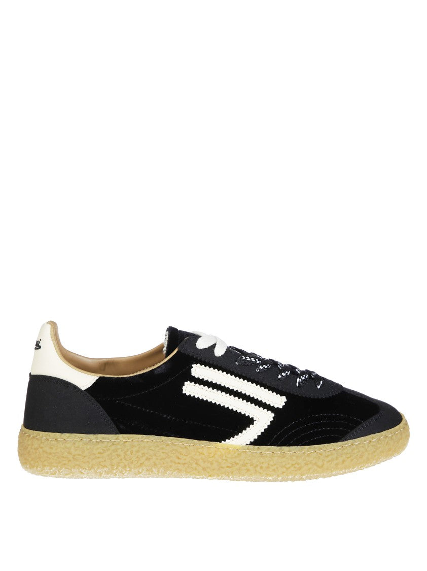 Puraai 6.01Xs Black Velvet Low-Top Sneakers
