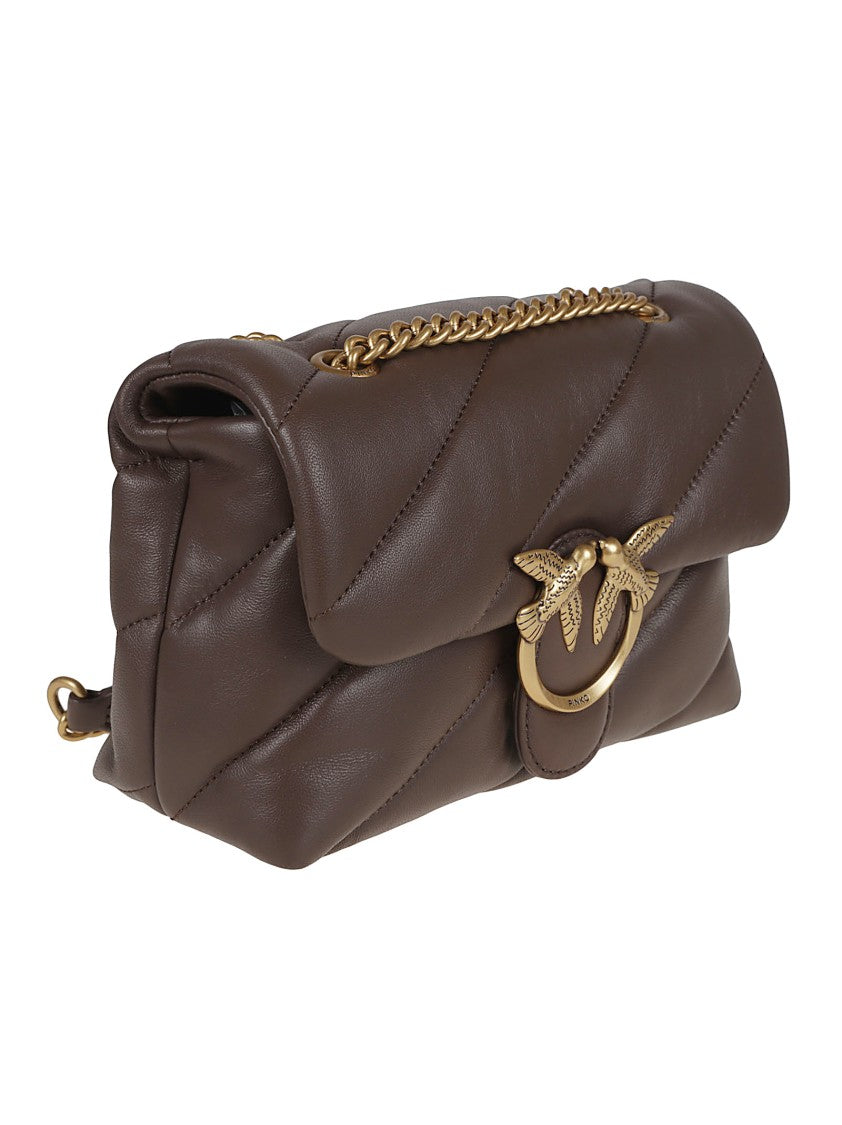 Pinko Quilted Leather Shoulder Bag
