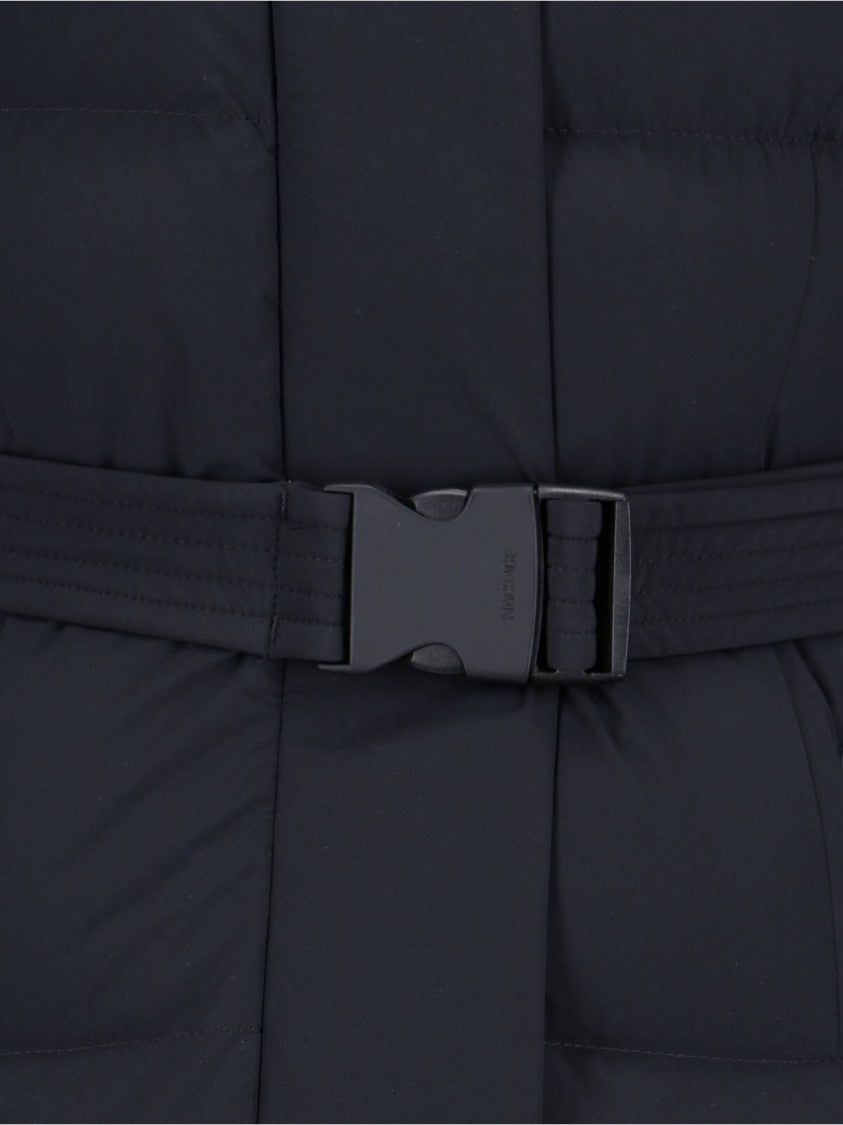 Mackage Maxi Quilted Down Coat With Detachable Hood