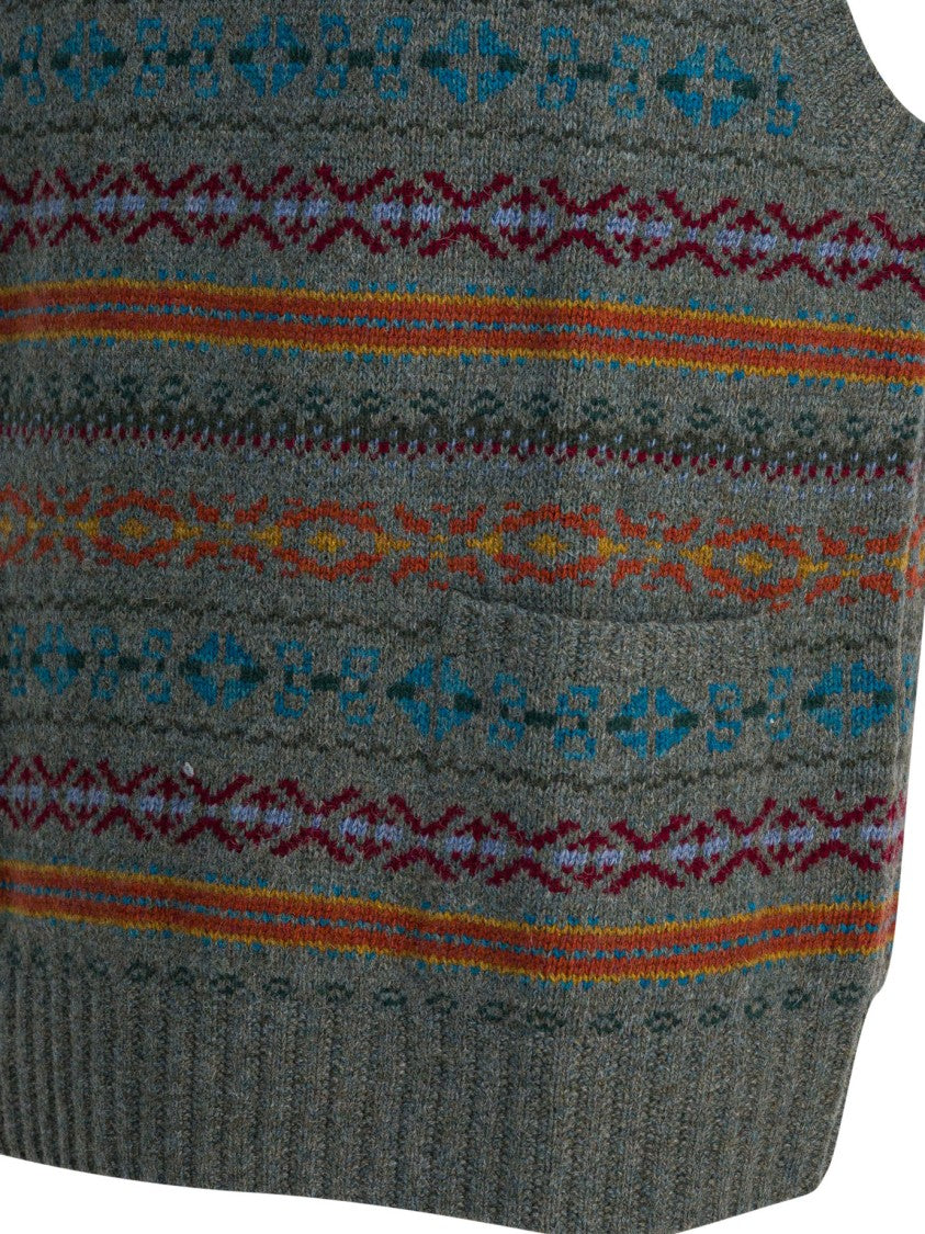 Rrl By Ralph Lauren Fair Isle Wool Vest
