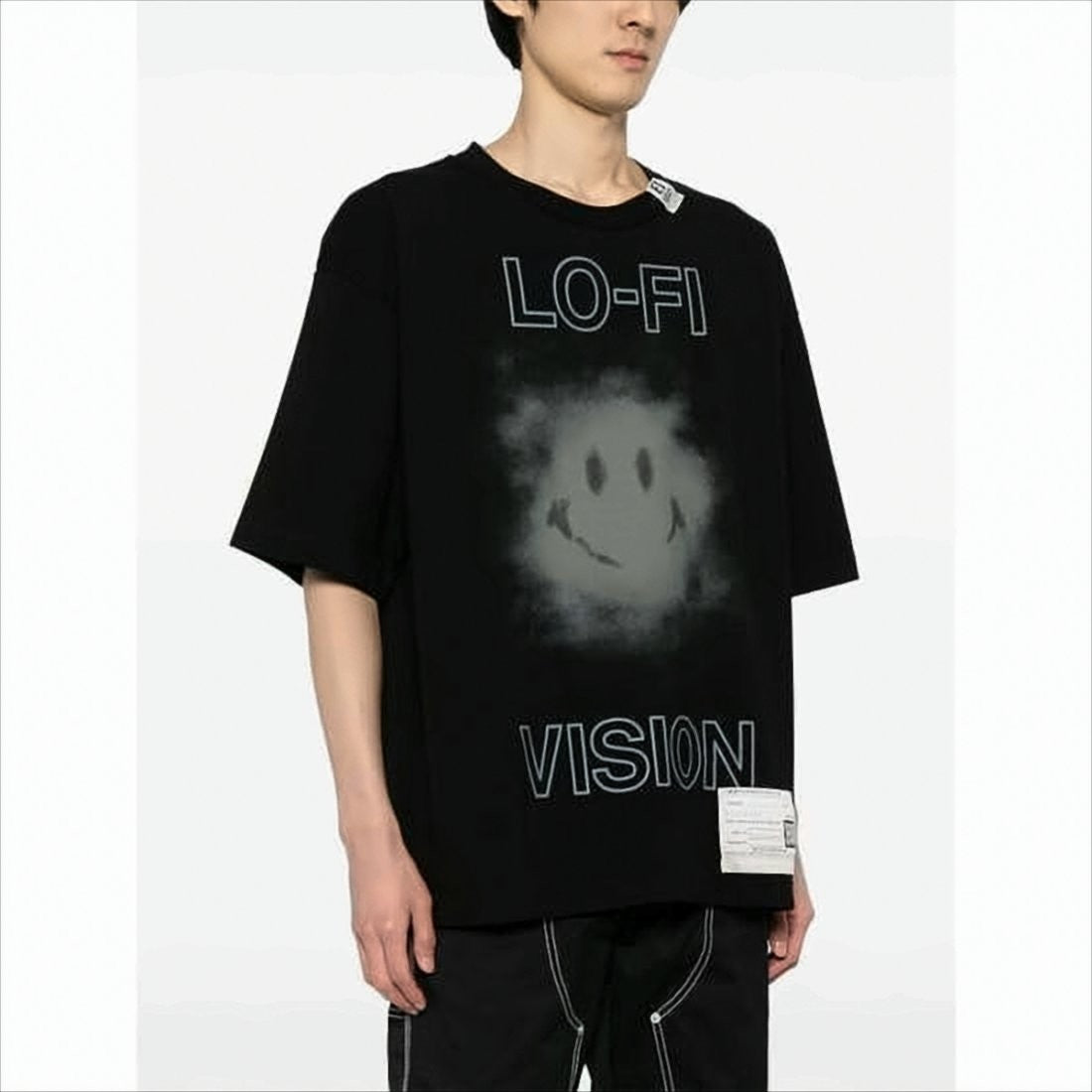 Maison Mihara Yasuhiro Graphic Print Oversized T-Shirt With Unique Label Detail
