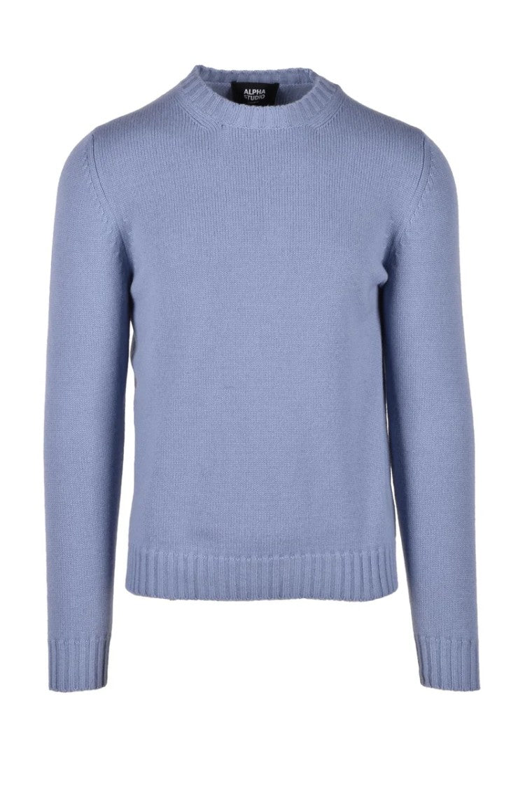 Alpha Studio Cashmere Sweater - Light Blue