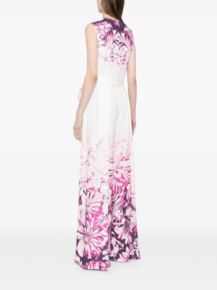 Saiid Kobeisy Crepe Printed Jumpsuit