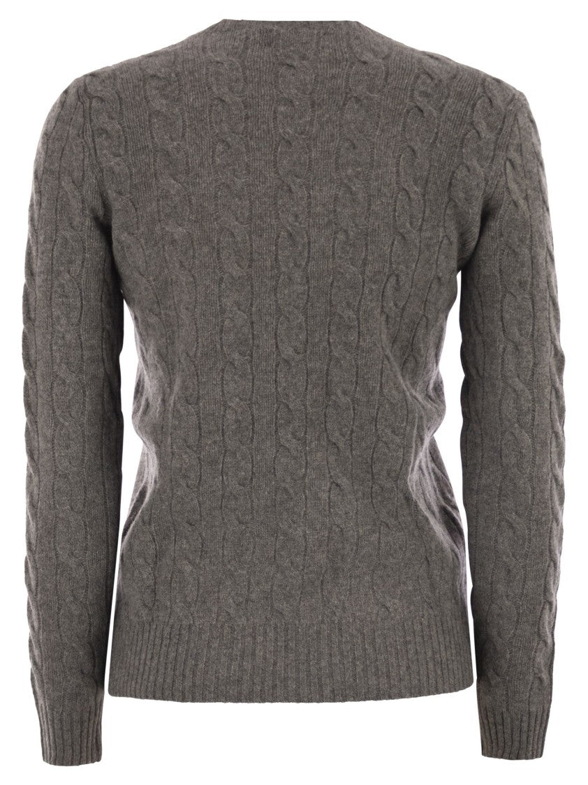 Polo Ralph Lauren Plaited Wool And Cashmere Crew-Neck