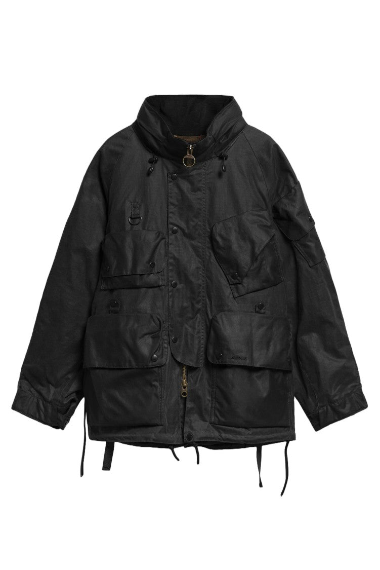 Barbour Green Ripstop Waxed Cotton Utility Jacket