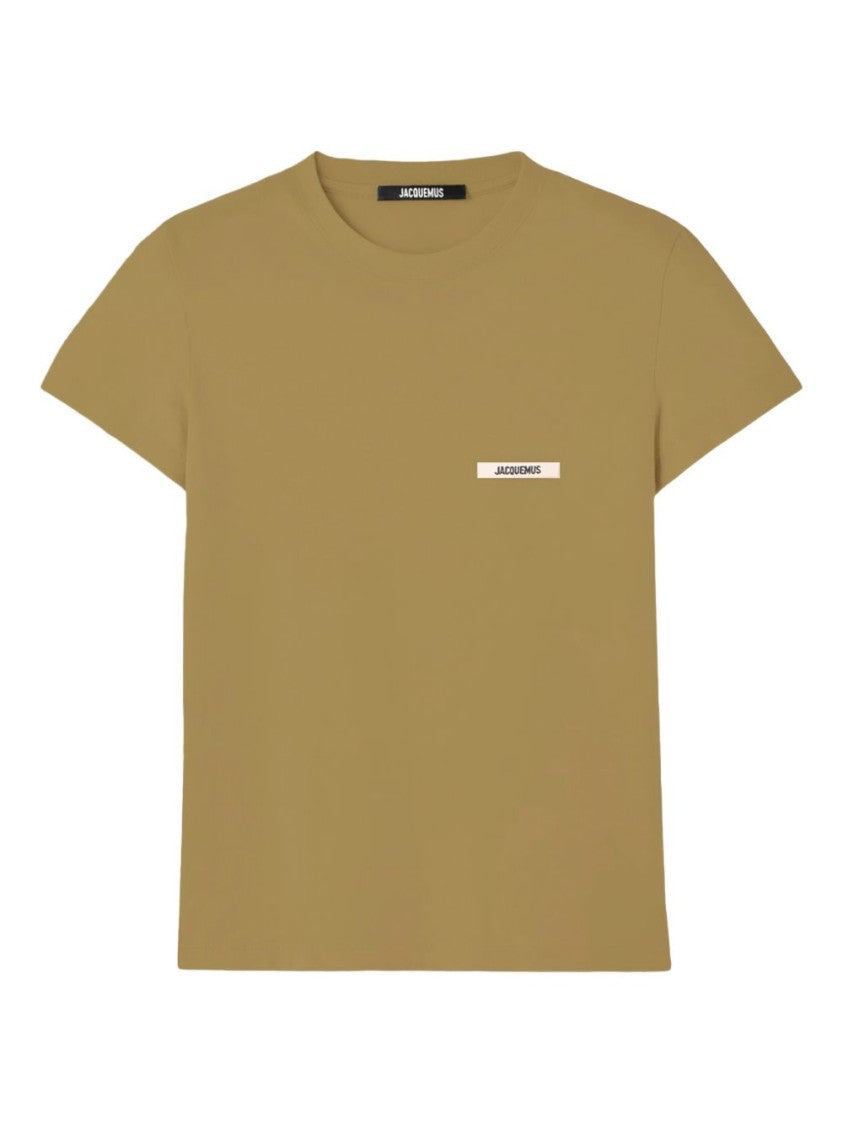 Jacquemus Dark Beige Minimalist Crew Neck Top