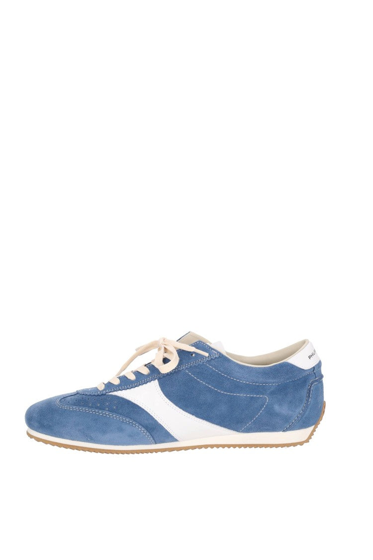 Philippe Model Planche Denim Blue Retro Suede Sneakers