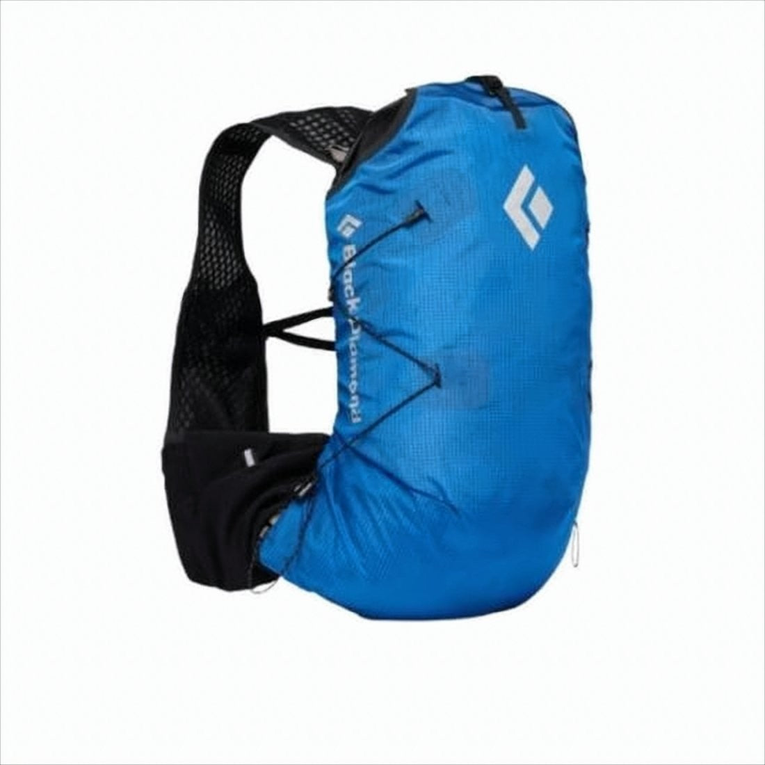 Black Diamond Compact Recycled Polyester Backpack Featuring Elastic Front Storage