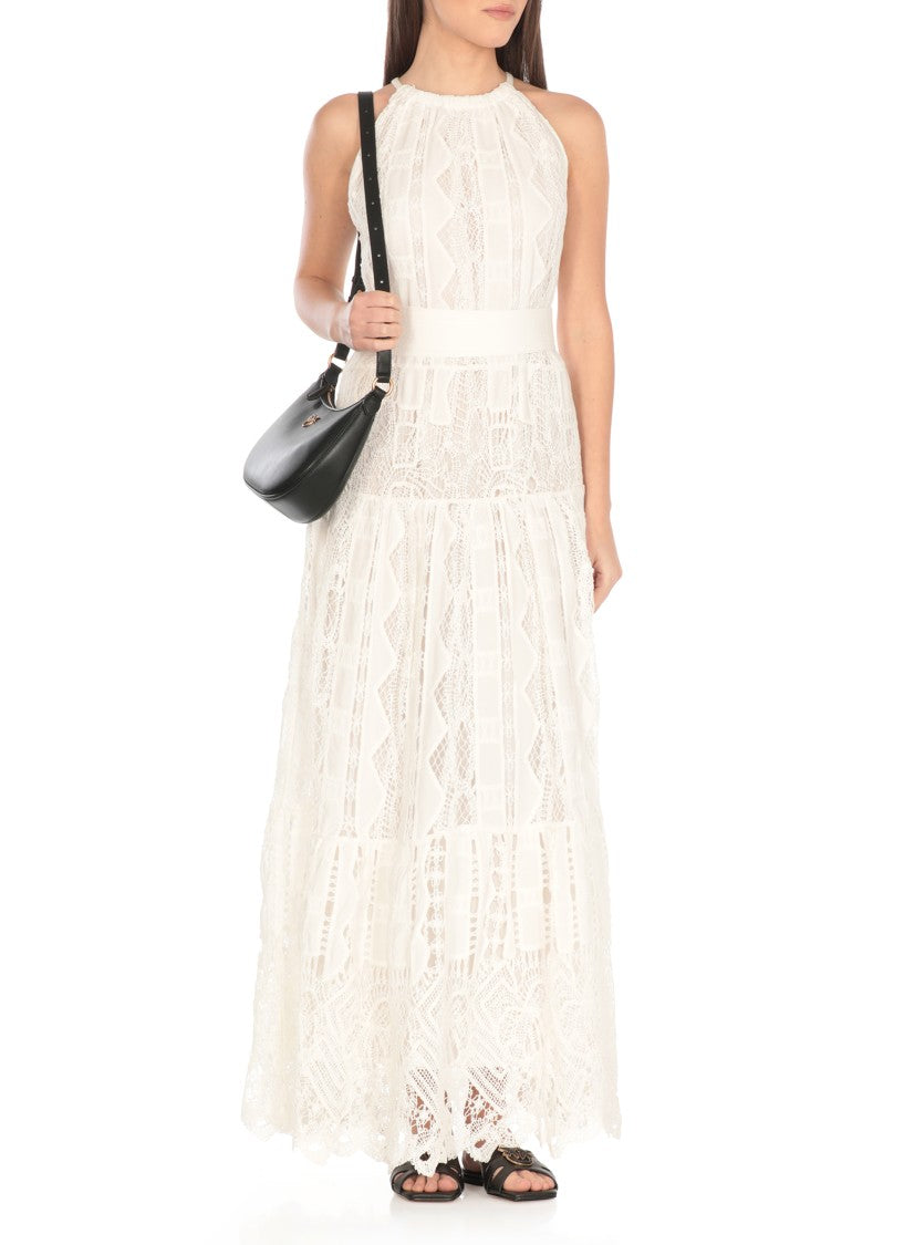 Pinko White La Cura Dress