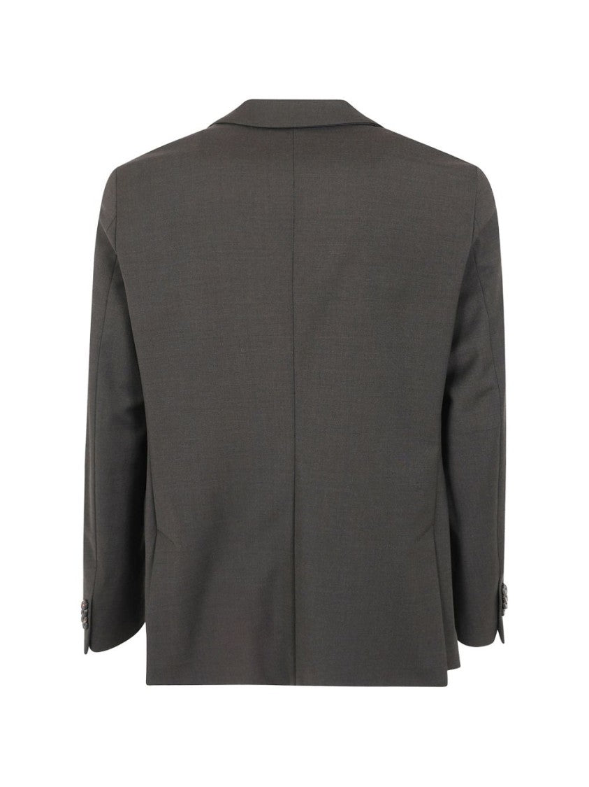 Rrd Grey Tailored Structured Notched Lapel Blazer