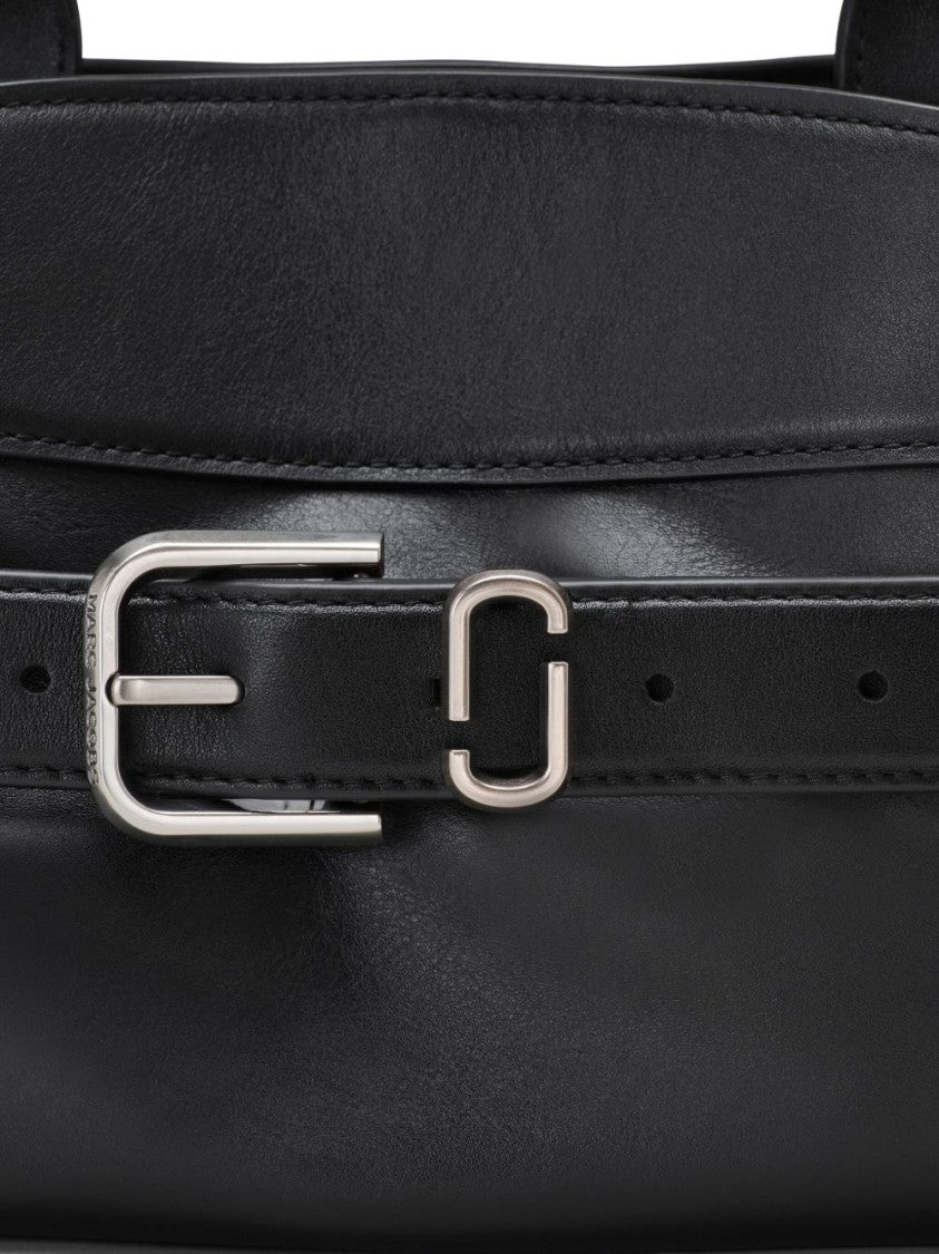 Marc Jacobs Structured Smooth Leather Satchel Adjustable Strap