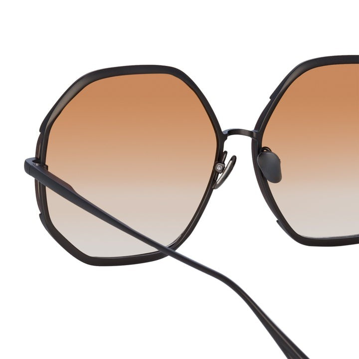 Linda Farrow Camila Hexagon Sunglasses In N