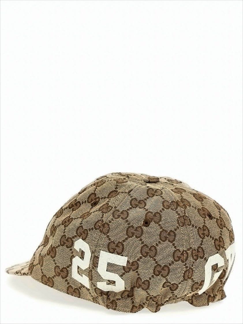 Gucci Structured Monogram Cap With Bold Branding