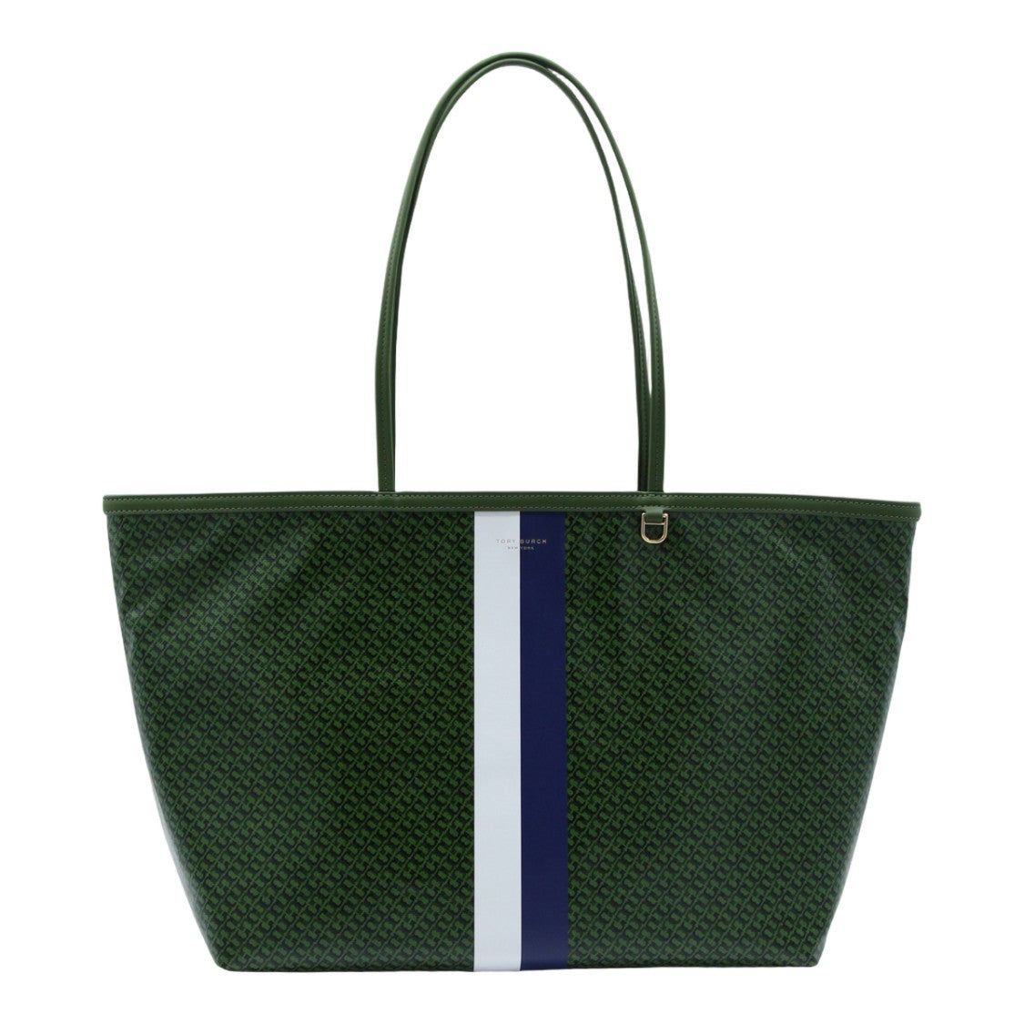 Tory Burch Structured Handbag With Smooth Green Exterior