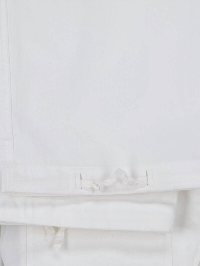 Victoria Beckham Tailored White Trousers With Straight-Leg Cut