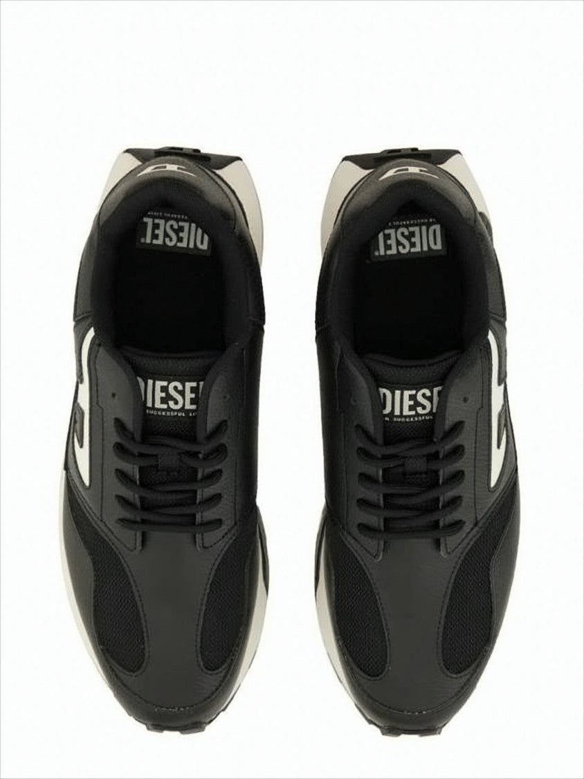 Diesel Mesh-Panel Sneakers With Contrast Midsole