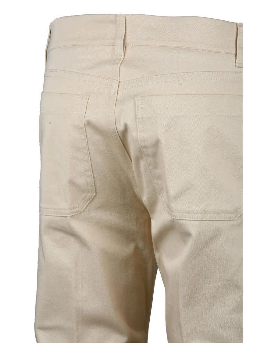 Max Mara Trousers Cotton Elastane - Beige