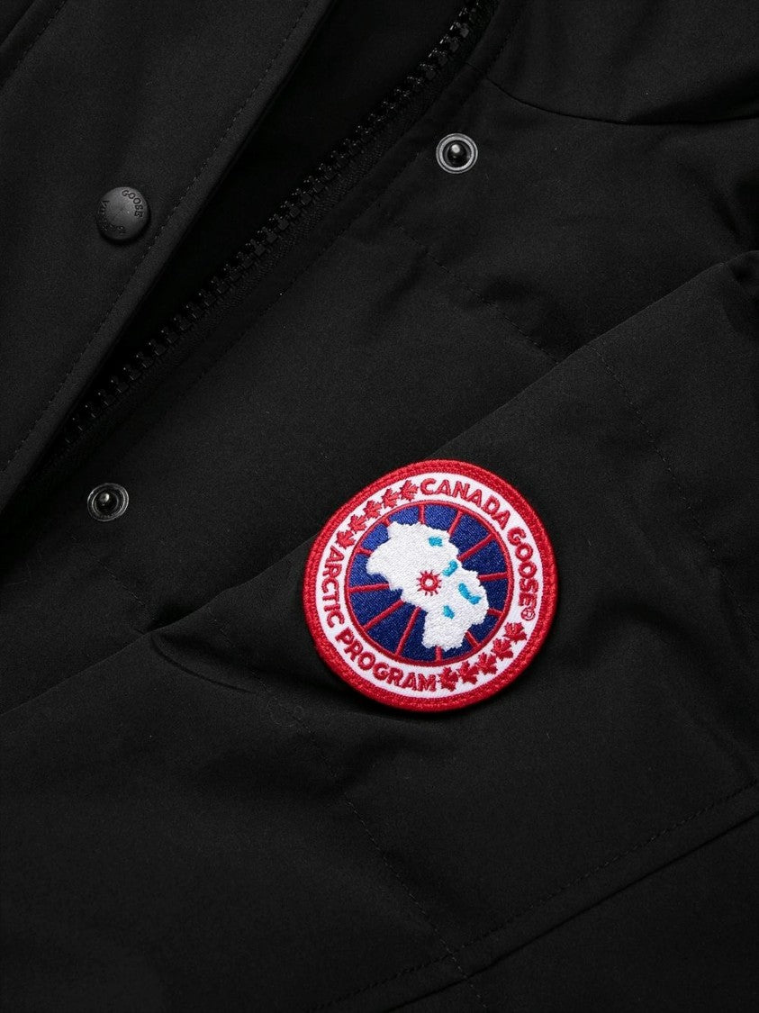 Canada Goose Long Padded Parka With High Collar And Hood