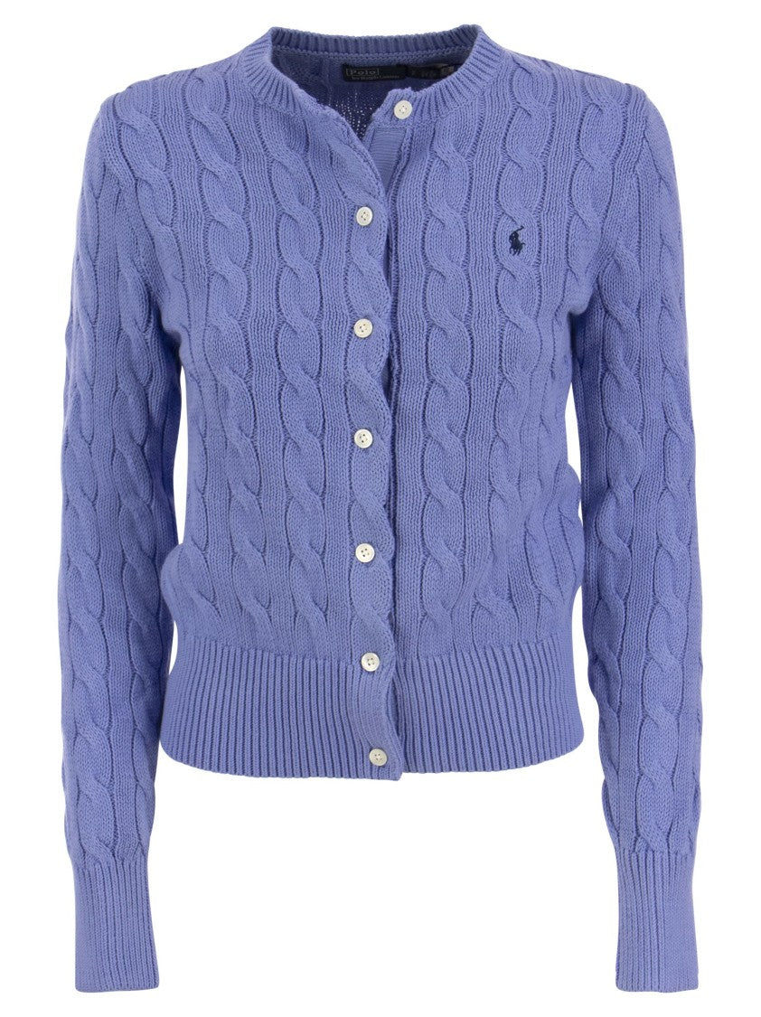Polo Ralph Lauren Plaited Cardigan With Long Sleeves