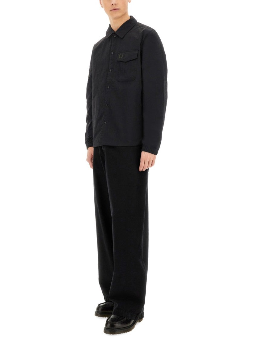 Fred Perry Snap Button Jacket With Relaxed Fit