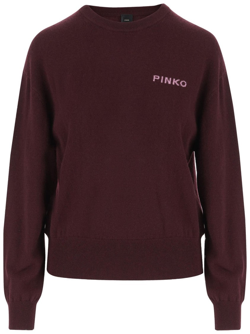 Pinko Wool And Cashmere Logo Sweater