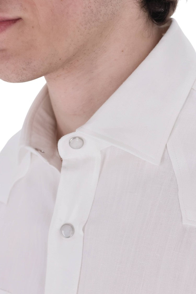 Barba Dandylife Texas Cotton-Linen Casual Shirt