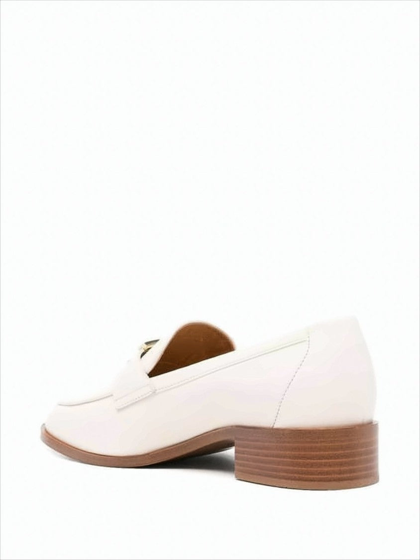 Tod's Smooth Leather Loafers With Subtle Metallic Accent