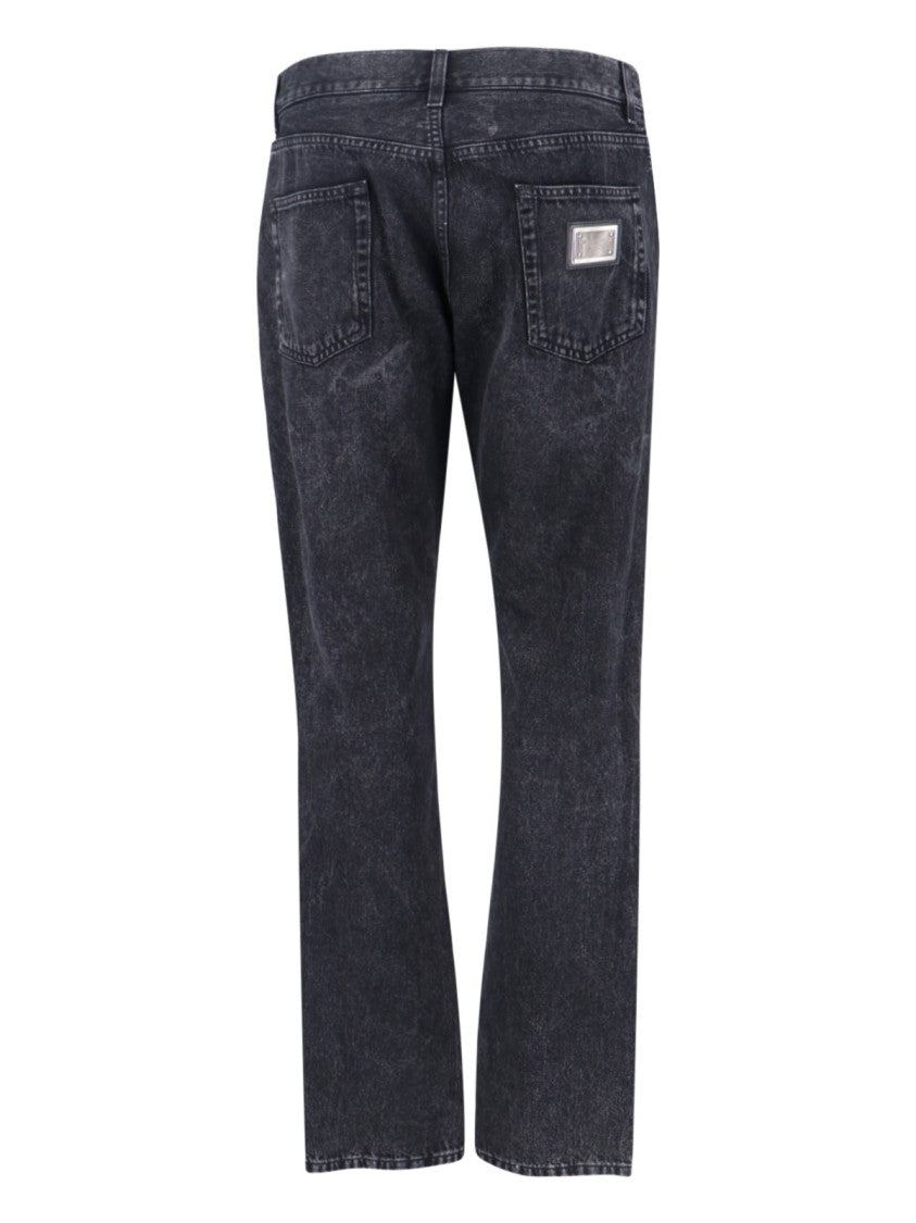 Dolce & Gabbana Logo Jeans – Black