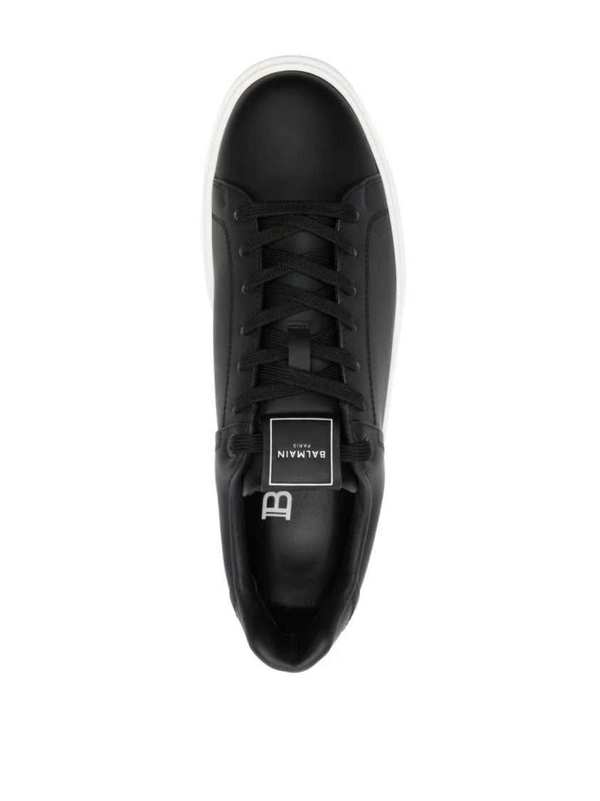 Balmain B Court Logo Low Top Sneakers