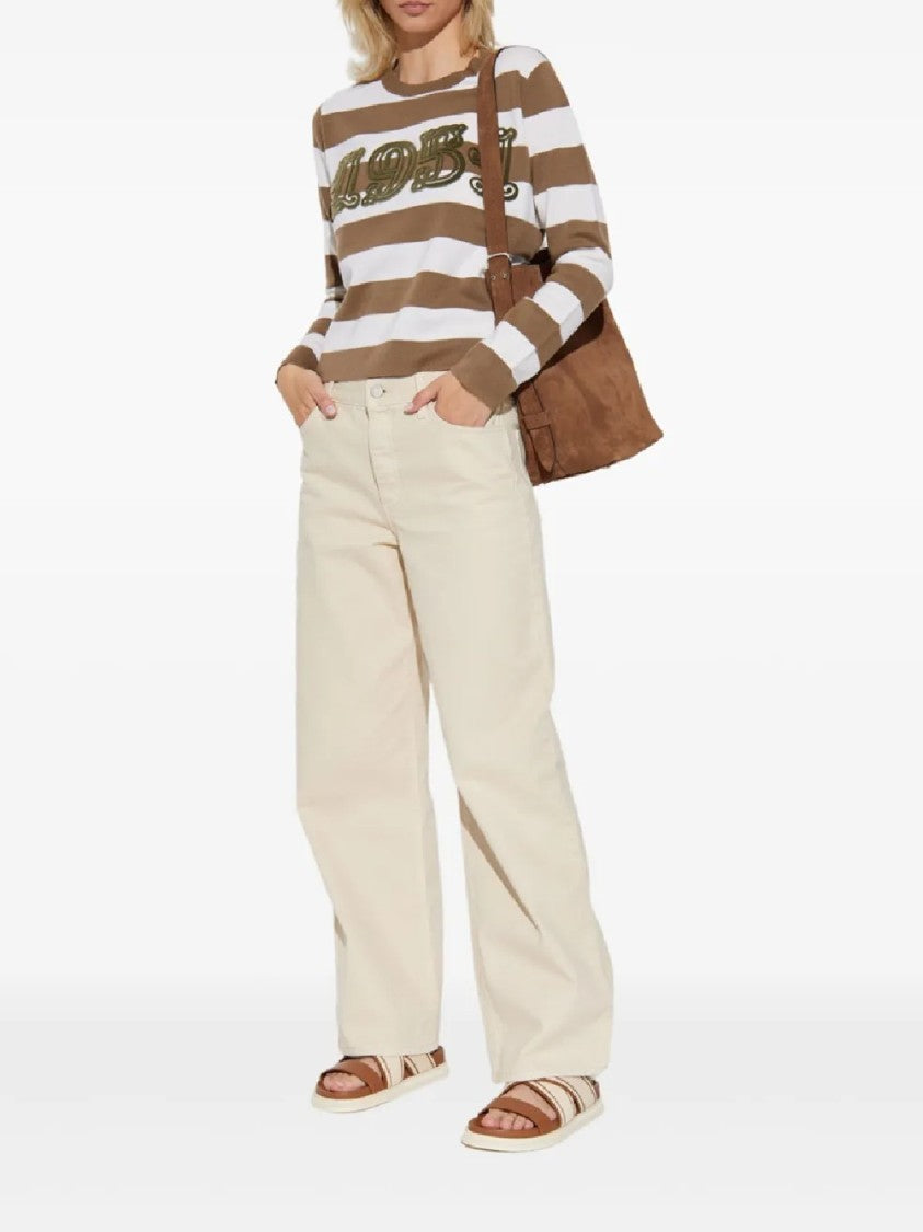 Max Mara Vintage-Style Striped Knit Sweater